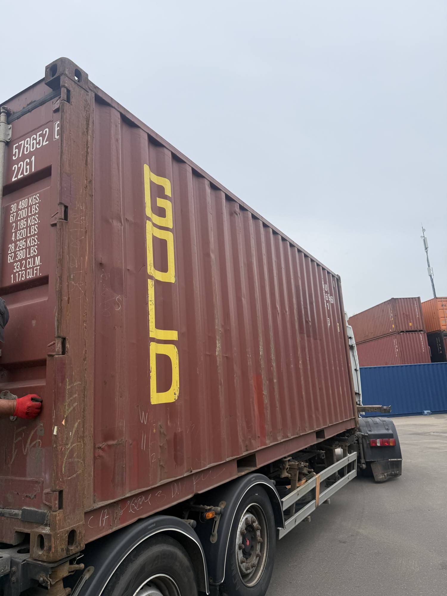 Морской контейнер 20 футов GLDU5786526