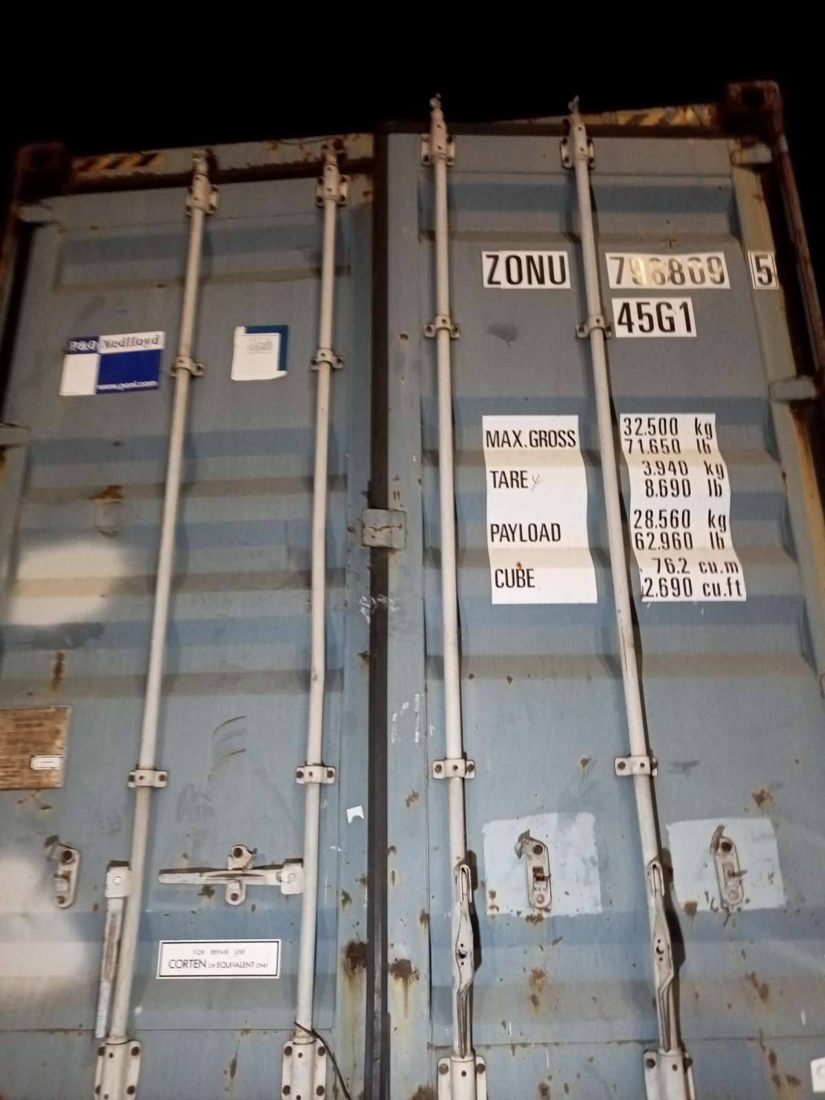 Морской контейнер 40 футов ZONU7988095