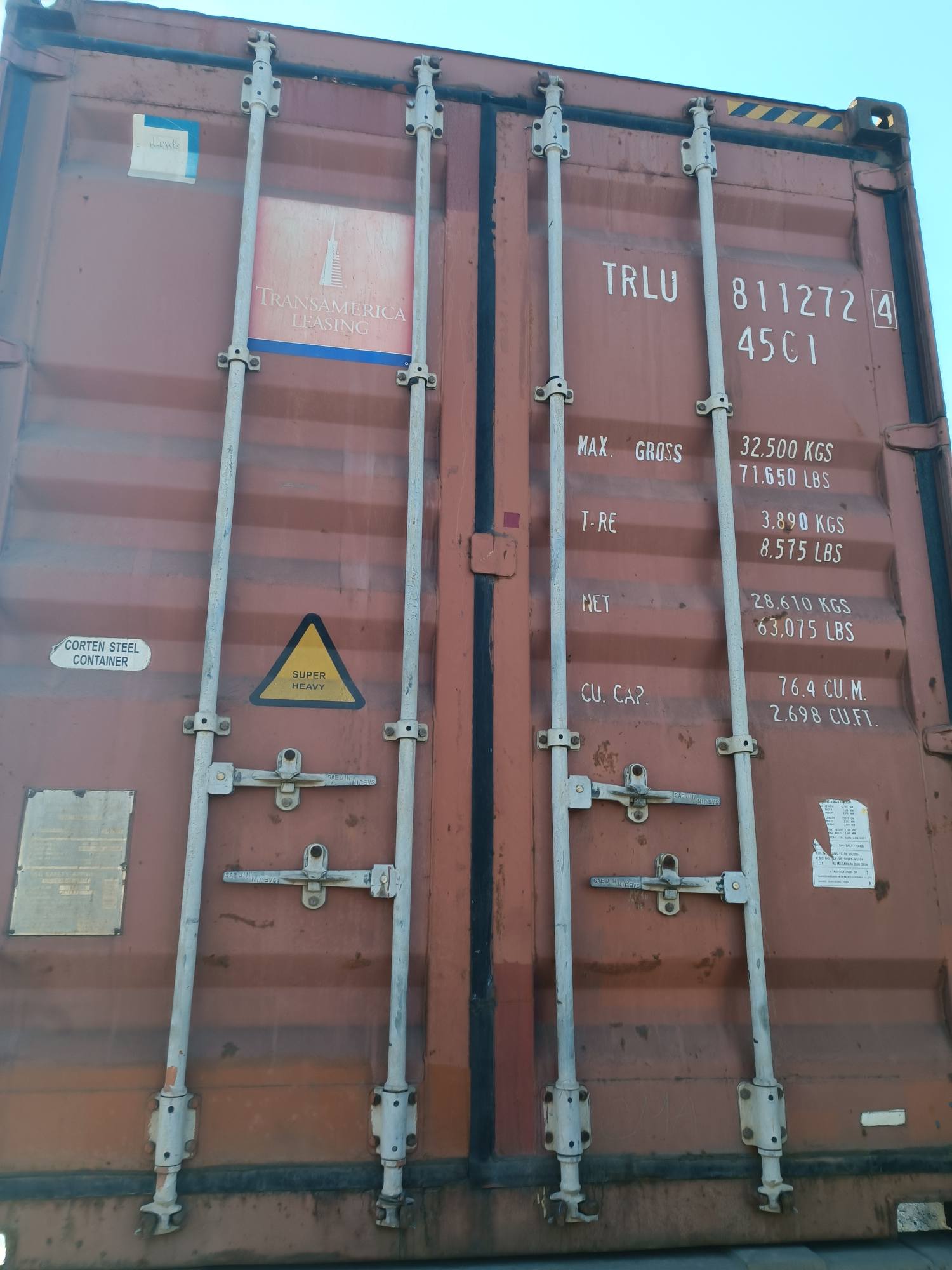 Морской контейнер 40 футов TRLU8112724