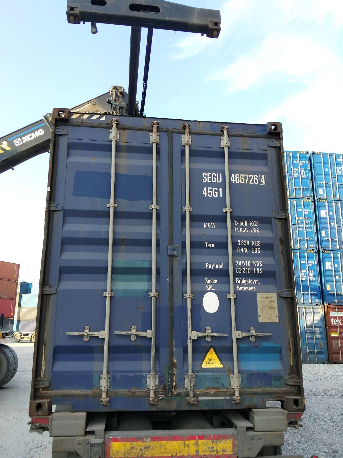 Морской контейнер 40 футов SEGU4667264