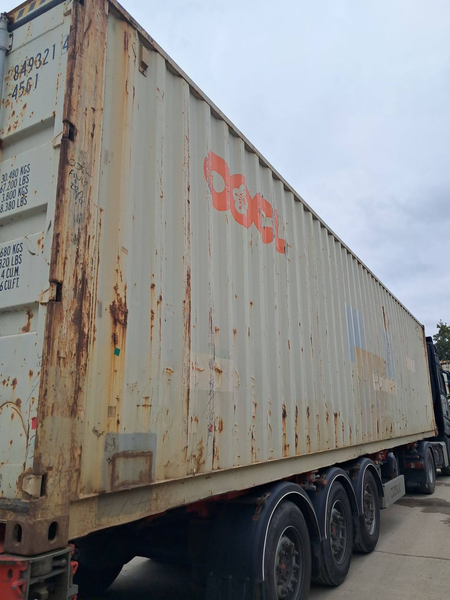 Морской контейнер 40 футов OOLU8493214
